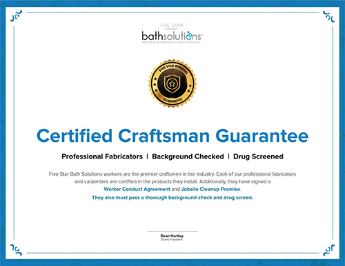 Certified Craftsman Guarantee